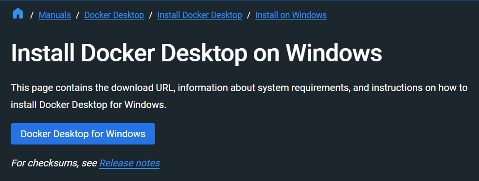 Image 1: install docker desktop on windows