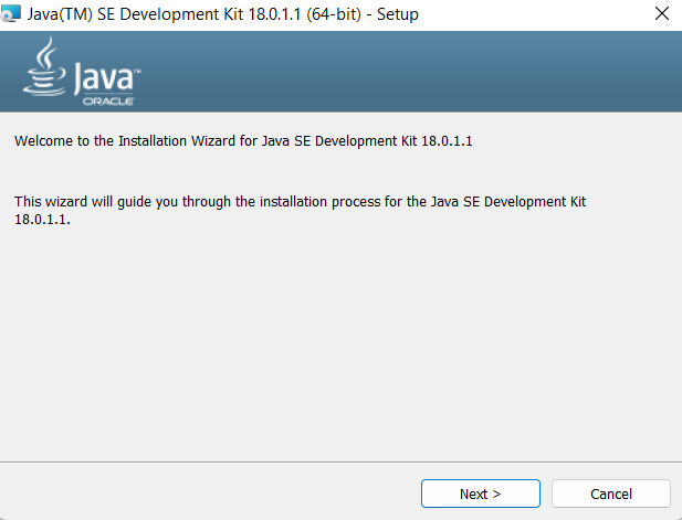 Image 2: running java installer