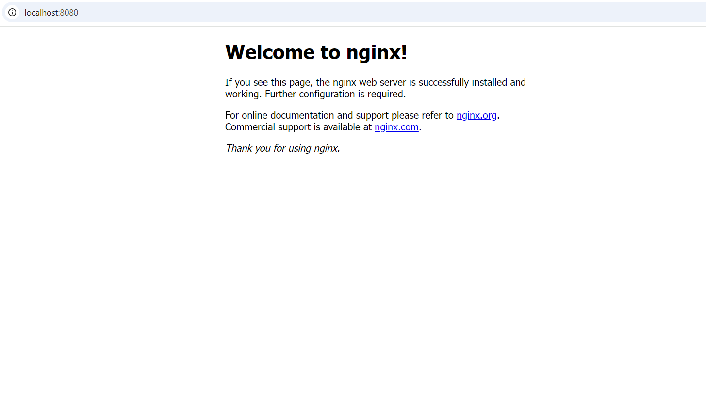 Nginx Welcome Page